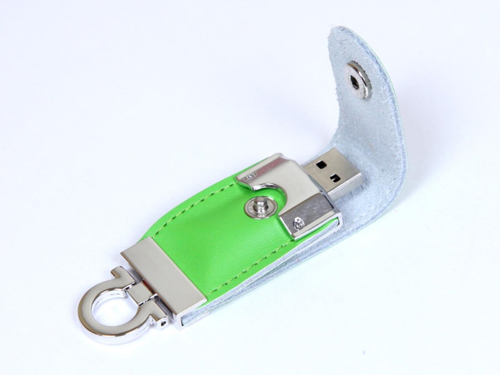 USB-флешка на 8 Гб в виде брелка, зеленый-0