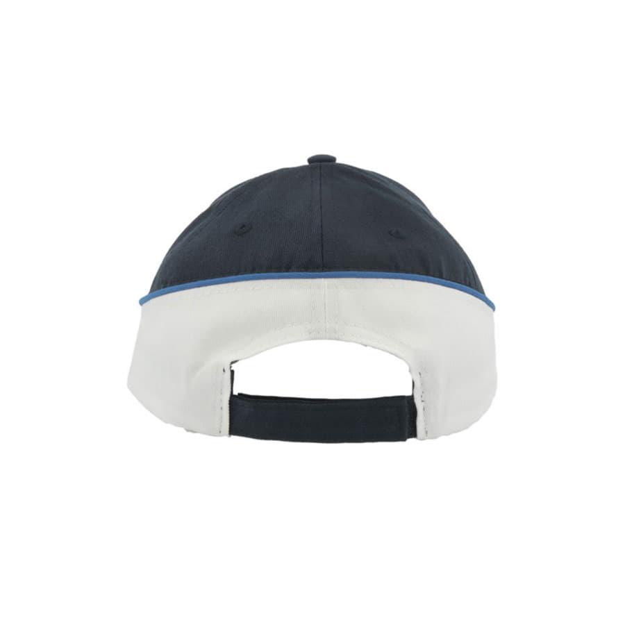 Бейсболка "Racing", 6 клиньев, застёжка на липучке, темно-синий, белый-4
