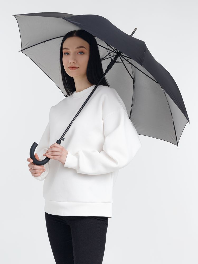 Зонт-трость Silverine, черный-6