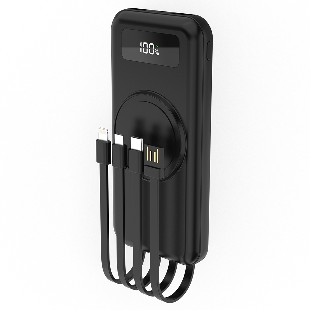 Внешний аккумулятор Authority с беспроводной зарядкой (5W), Черный-5