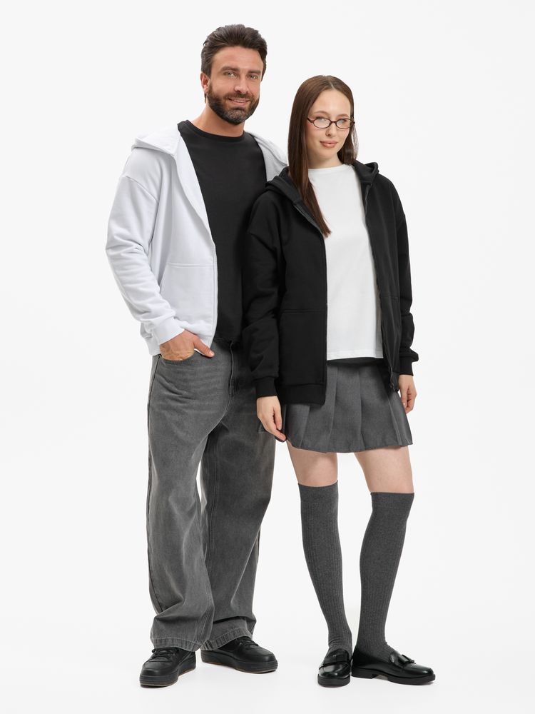 Толстовка унисекс оверсайз Sartoro, черная-6