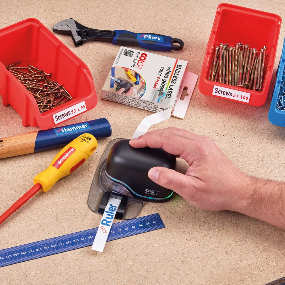 Клейкая лента для Colop e-mark, белая-1