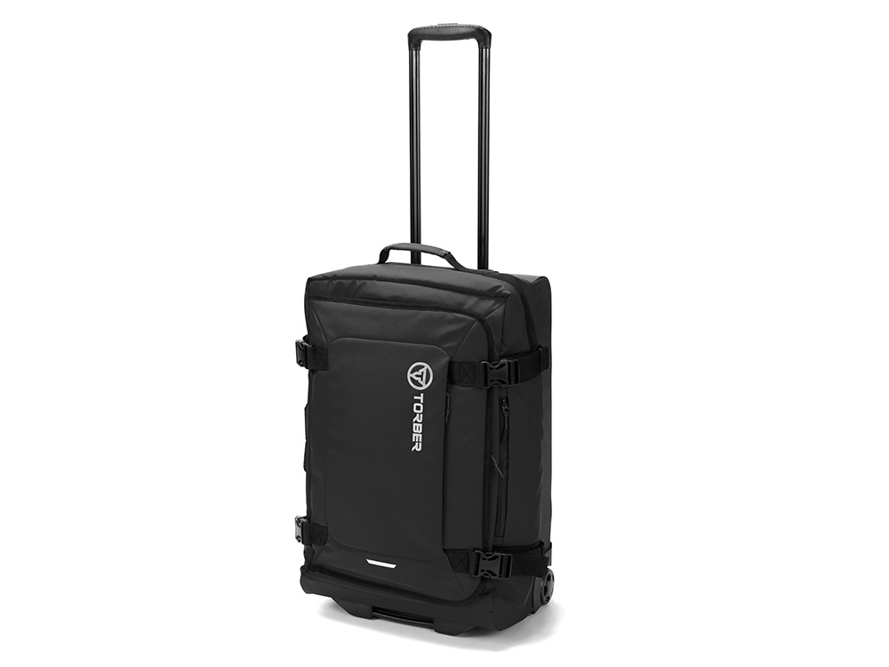 Сумка на колесах TORBER РИТМ, чёрный, полиэстер 900D с PU покрытием, 60 х 38 х 25,5 см, 57 л-0