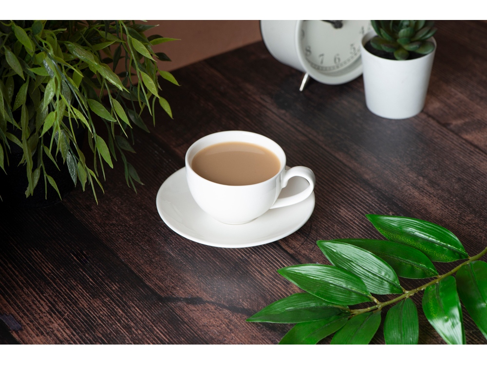 Кофейная пара классической формы Ristretto, 90мл, белый-5