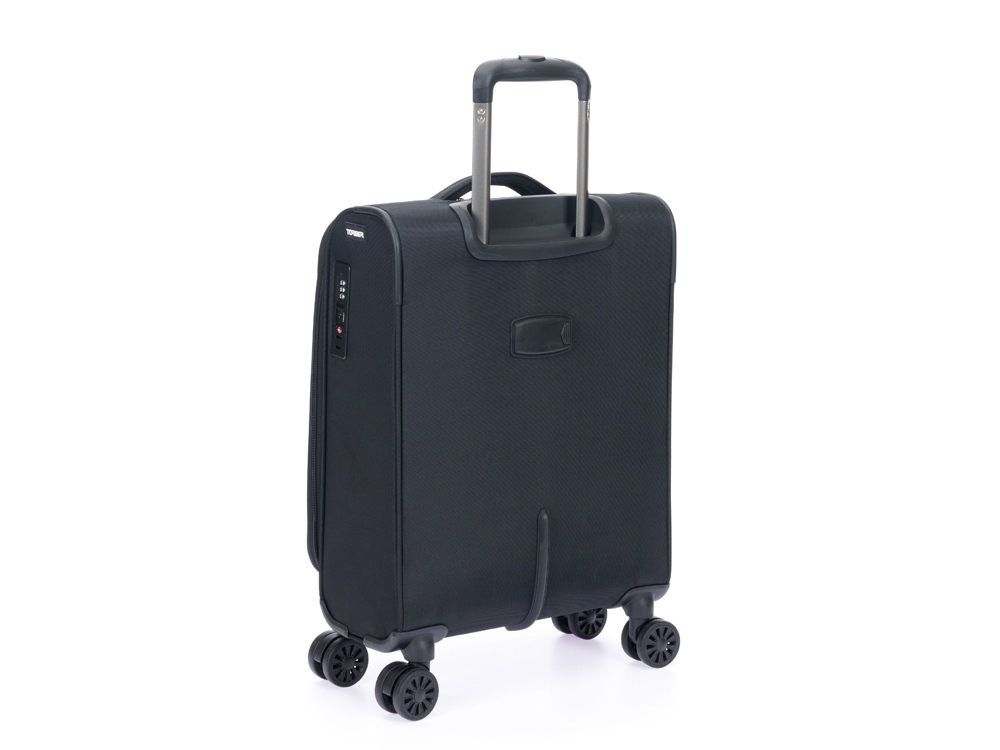 Чемодан TORBER Brosno, чёрный, нейлон 600D, 36,5 х 14 х 54 см, 32 л-1