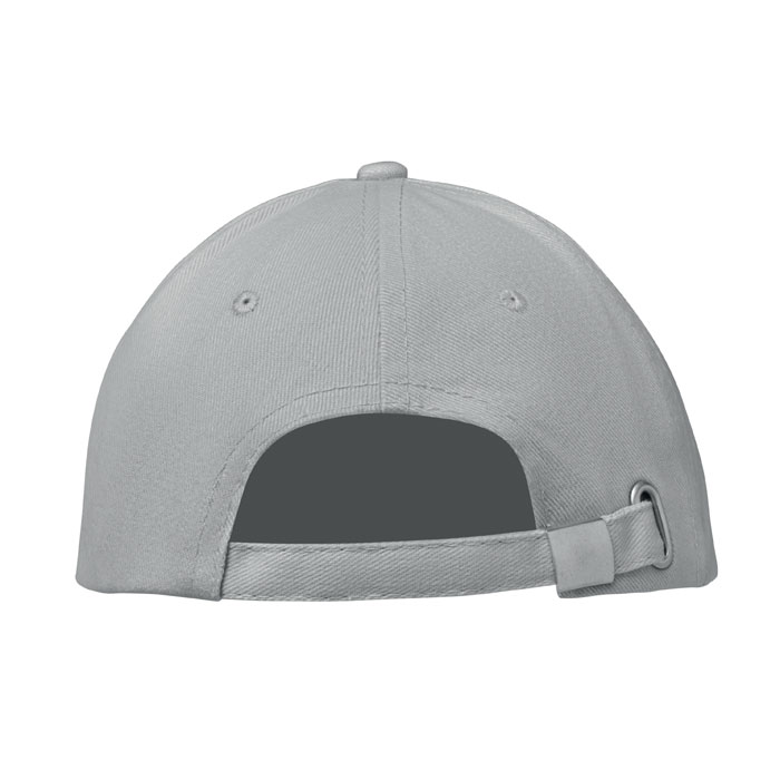 6 panel baseball cap, серый-1