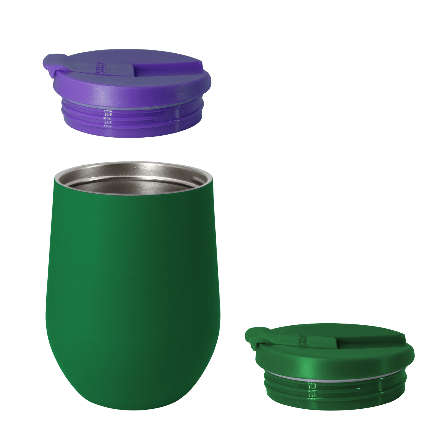 Набор NEO DUO: Кофер софт-тач NEO CO12s с дополнительной крышкой (зеленый с фиолетовым)-4