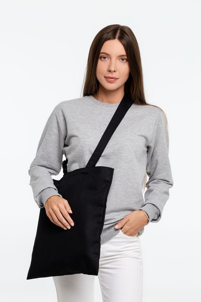 Сумка для покупок с регулируемыми ручками Leta, черная-5