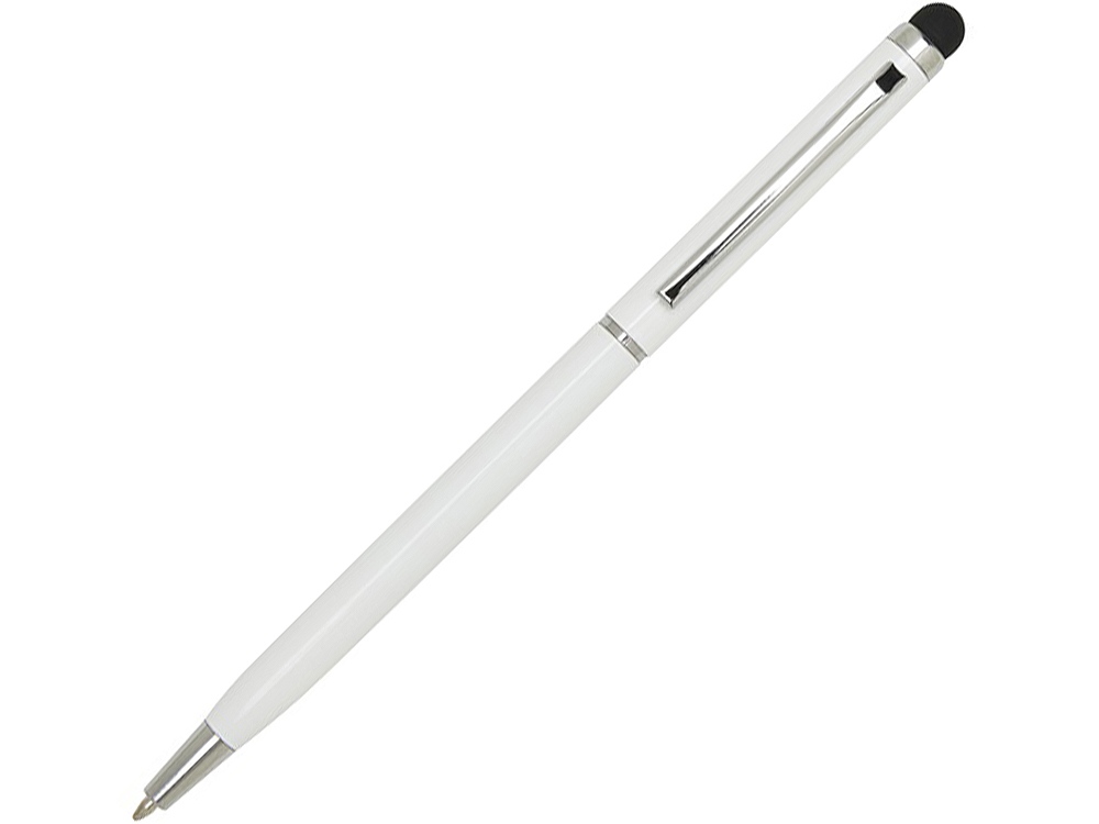 Шариковая ручка Ore алюминиевая со стилусом - Белый-0