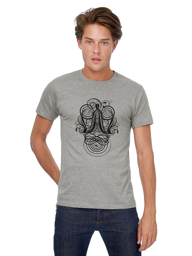 Футболка мужская «Антиква А», серый меланж-0