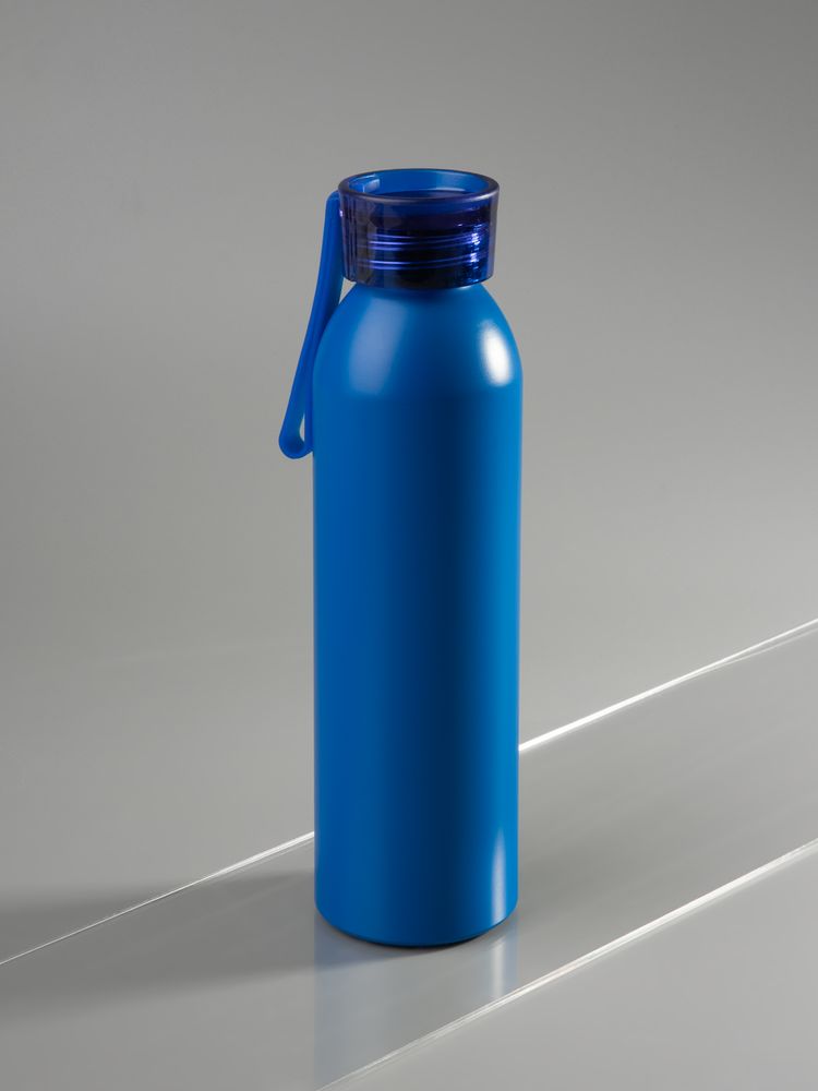 Бутылка для воды Brooke, матовая синяя-3