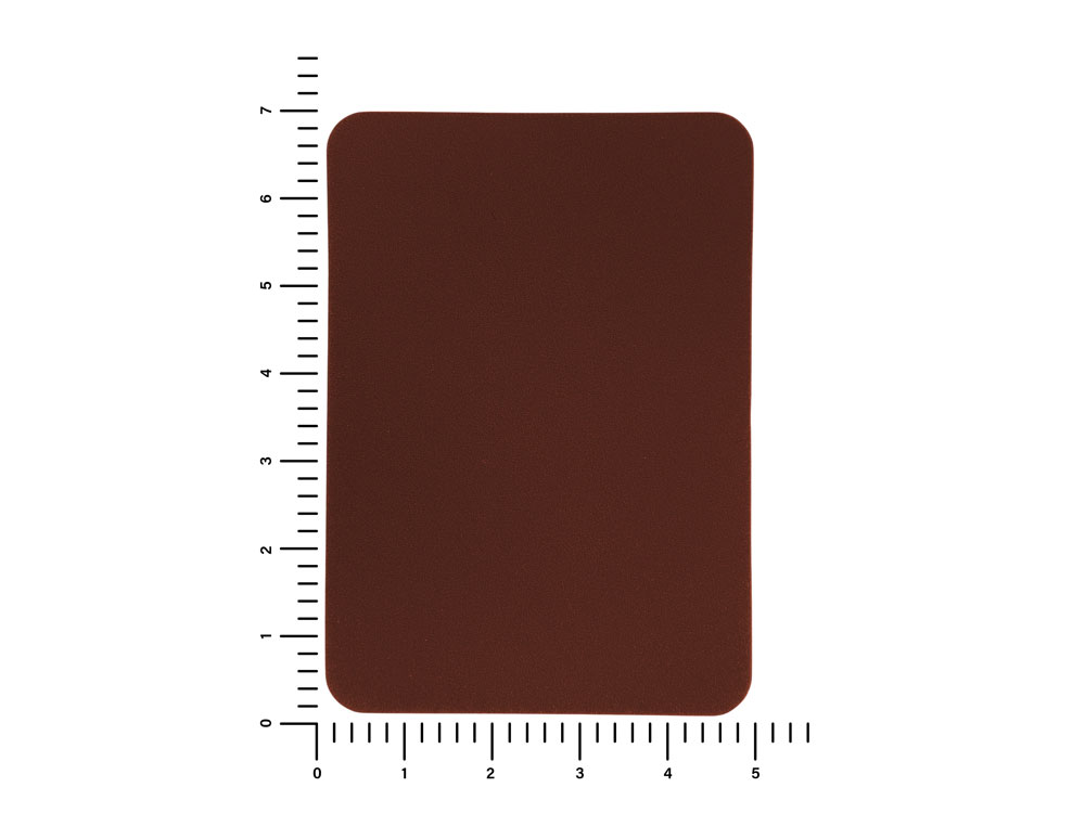 ПАТЧ ПРЯМОУГОЛНЫЙ nubuk (коричневый ) 5,0 х 7,0 см-2