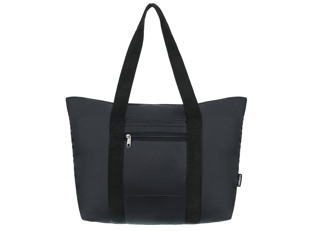 Сумка складная TORBER, черный, полиэстер, 48x33x12 см-1