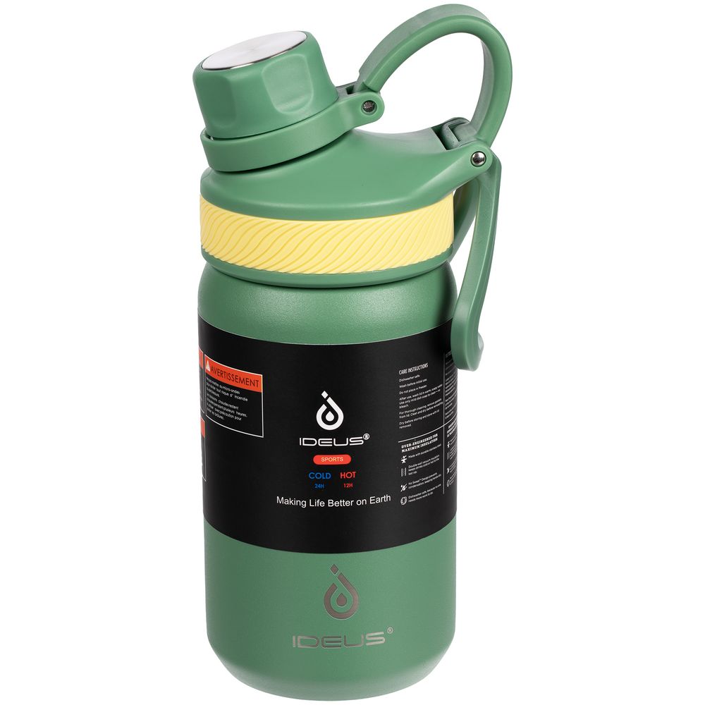 Термобутылка Fujisan 2.0, зеленая-6