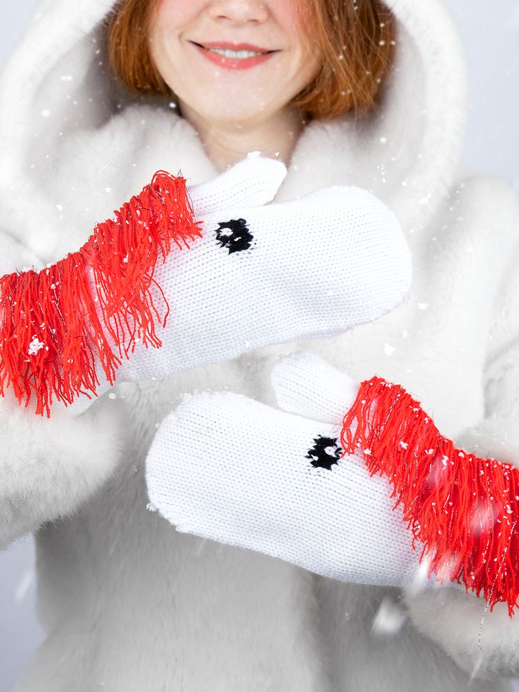 Варежки «Игогошки», с красной гривой-3