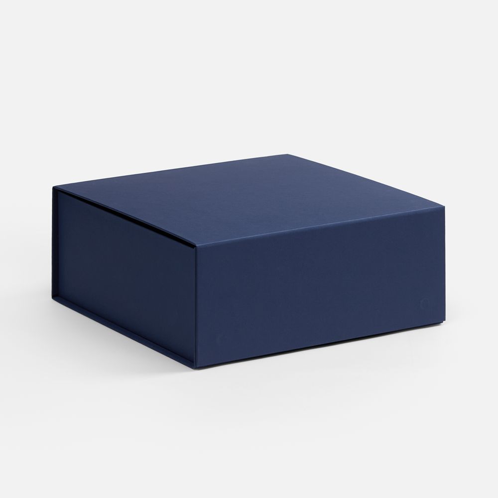 Коробка складная Quadra Fold, темно-синяя-1
