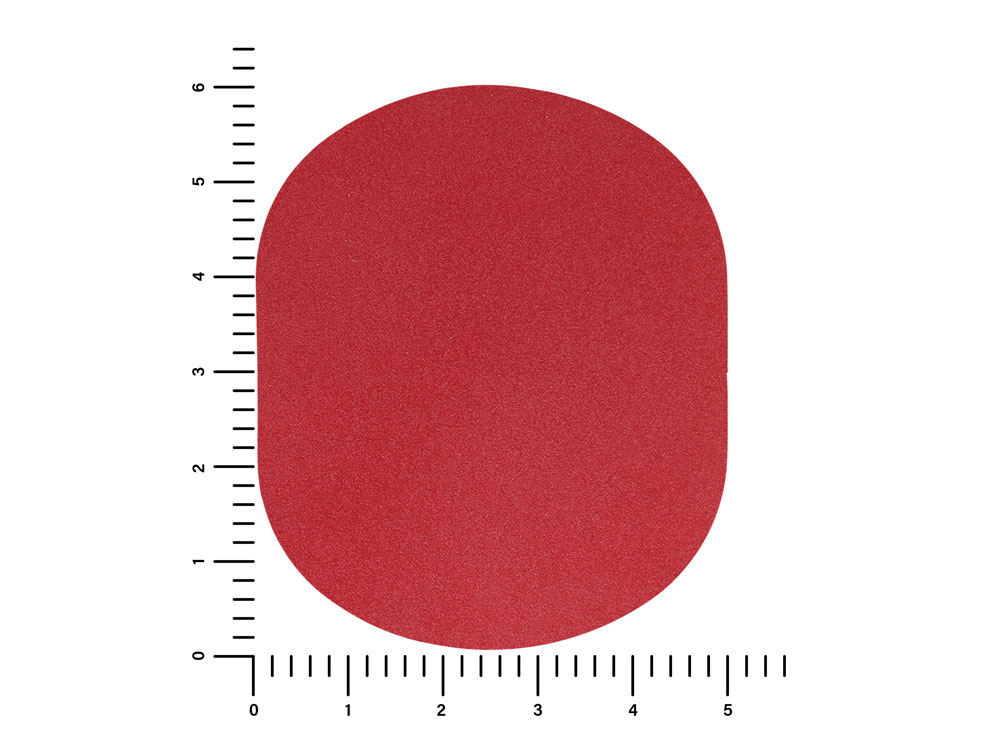 ПАТЧ ОВАЛ nubuk (красный) 6,0 х 5,0 см-2