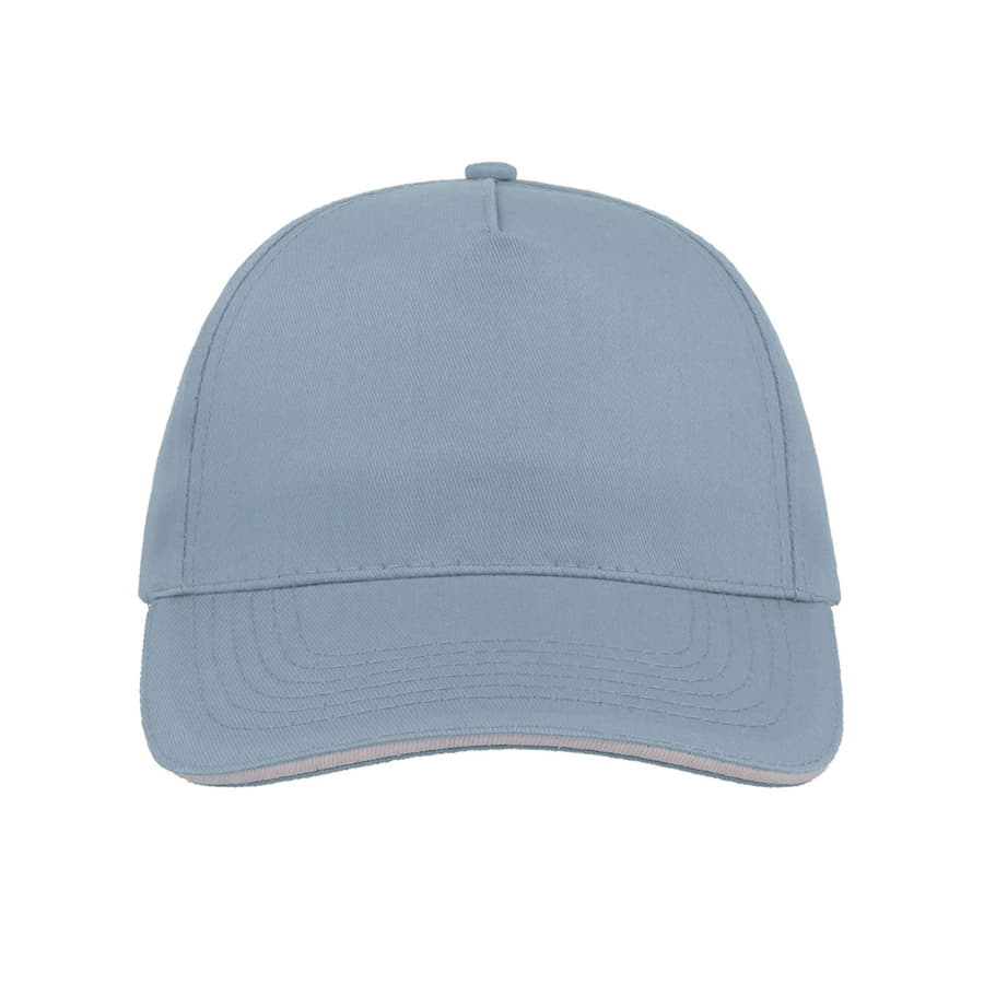 Бейсболка START FIVE SANDWICH, 5 клиньев, застежка на липучке, светло-голубой-3