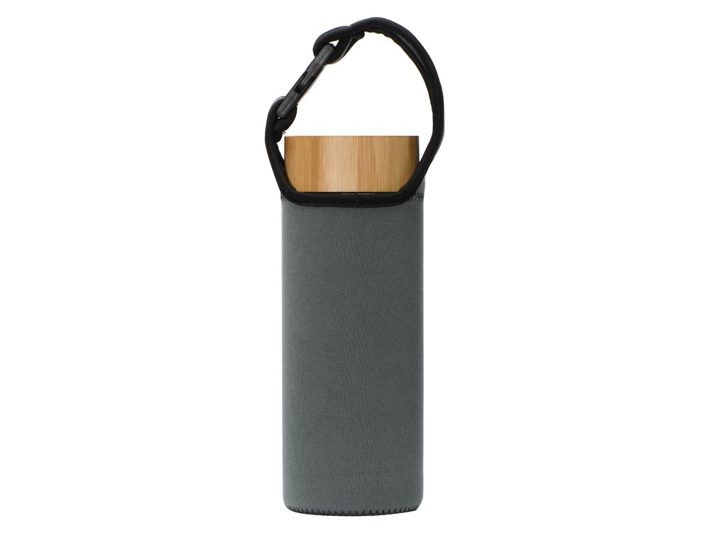 Стеклянный термос из стекла с двойными стенками и ситечком 320 мл Badachu в чехле, прозрачный-6