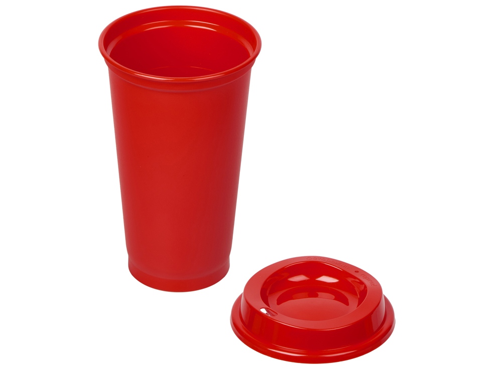 Стакан-тамблер SipGo, 400мл, красный 185С-1