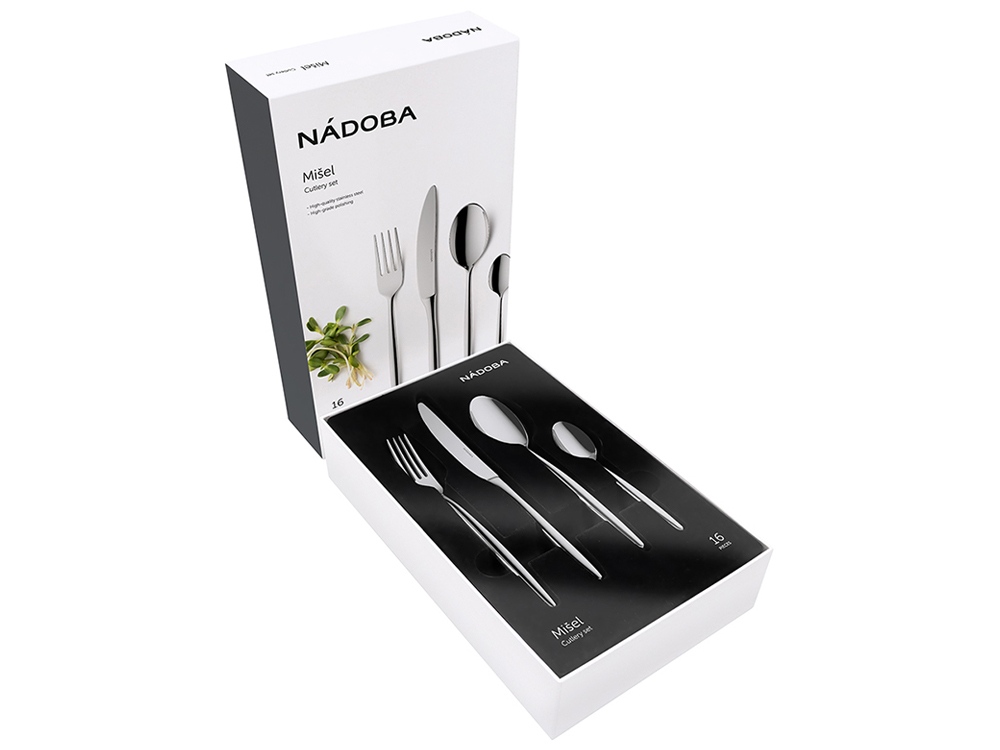 Набор столовых приборов, 16 предметов, NADOBA, серия MISEL-1