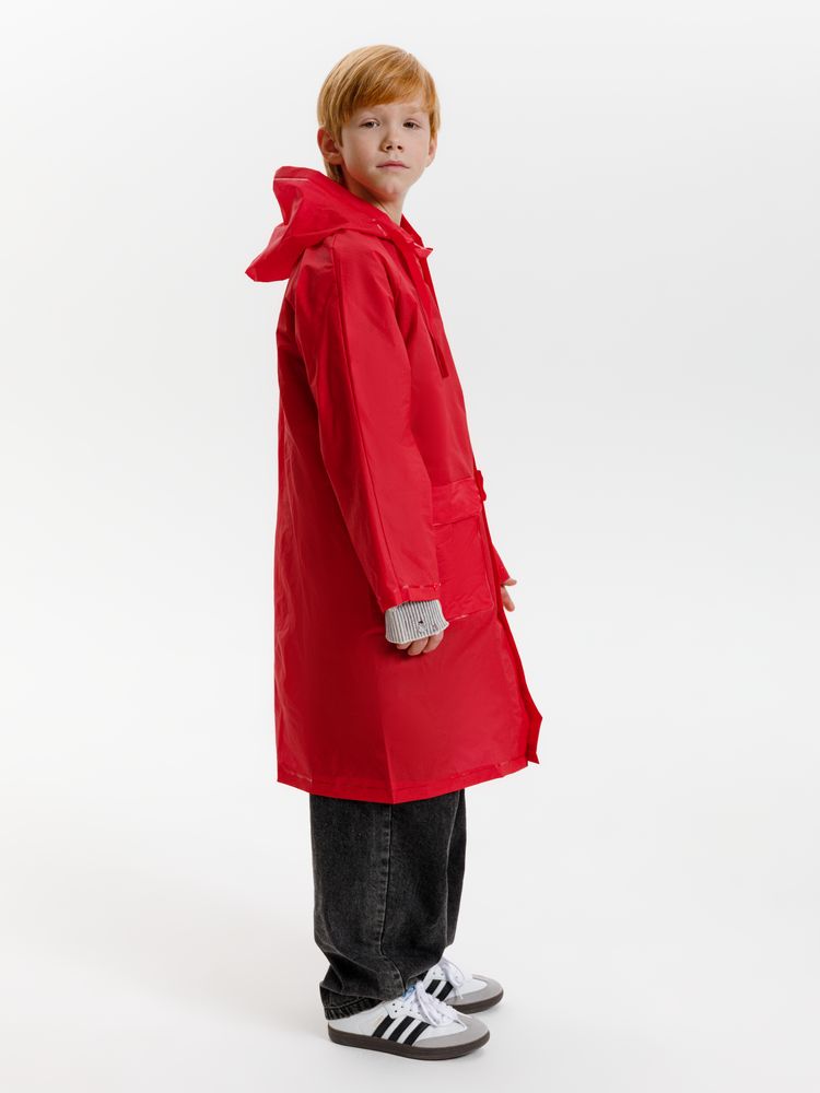 Дождевик детский RainDrop Kids, красный-11