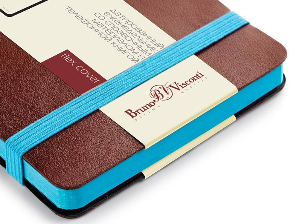 Ежедневник А5 недатированный Megapolis Soft, коричневый-3