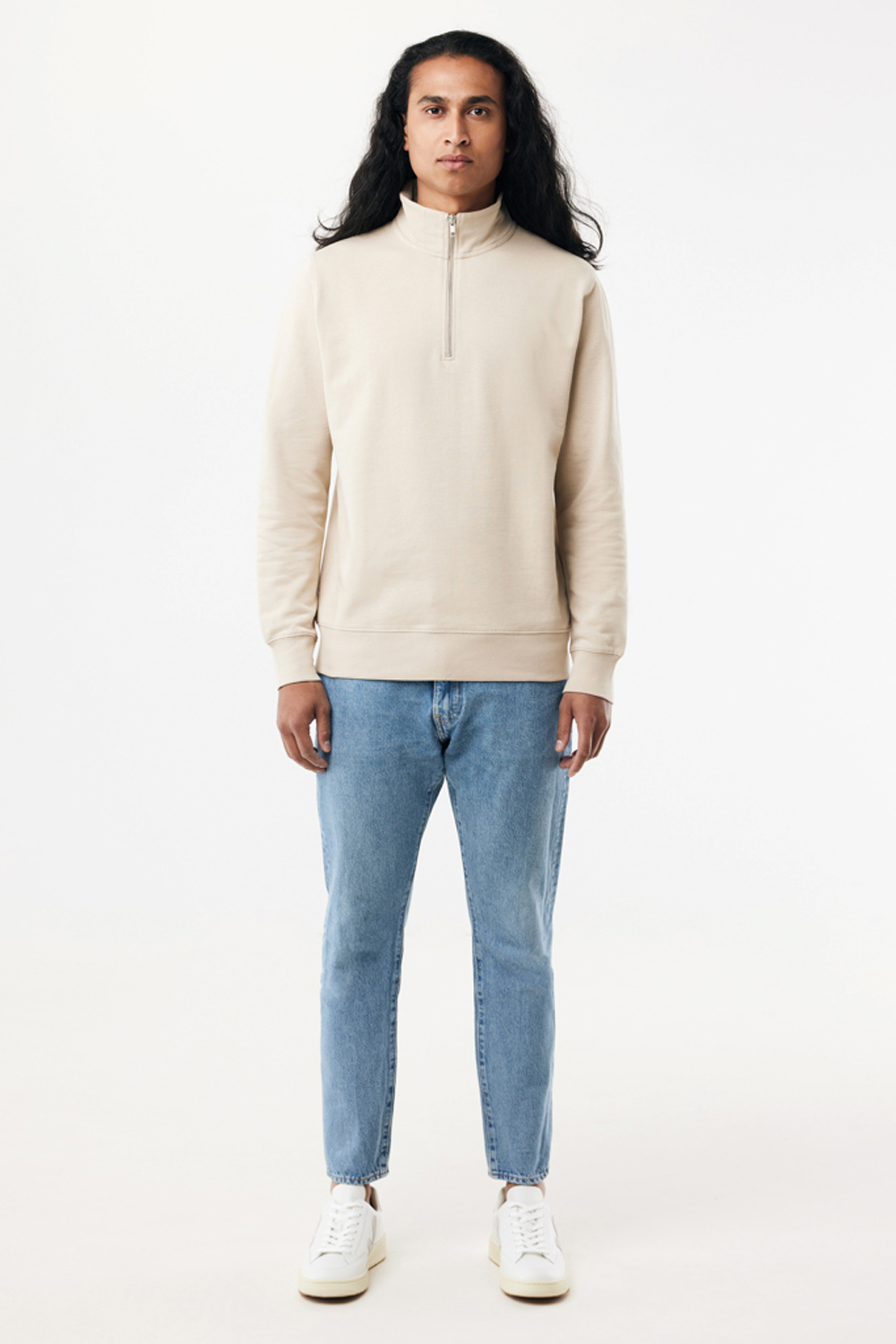 Свитшот на молнии Iqoniq Elgon из переработанного хлопка, 300 г/м²-10