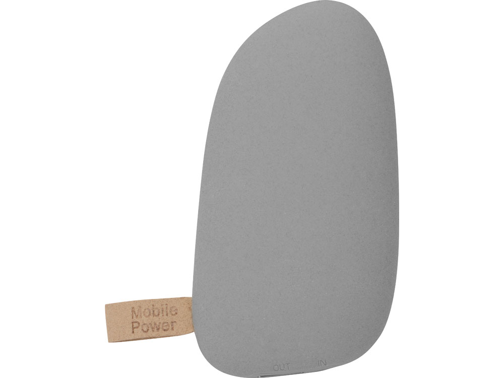 Внешний аккумулятор в форме камня Stone, 5200 mAh, серый-3