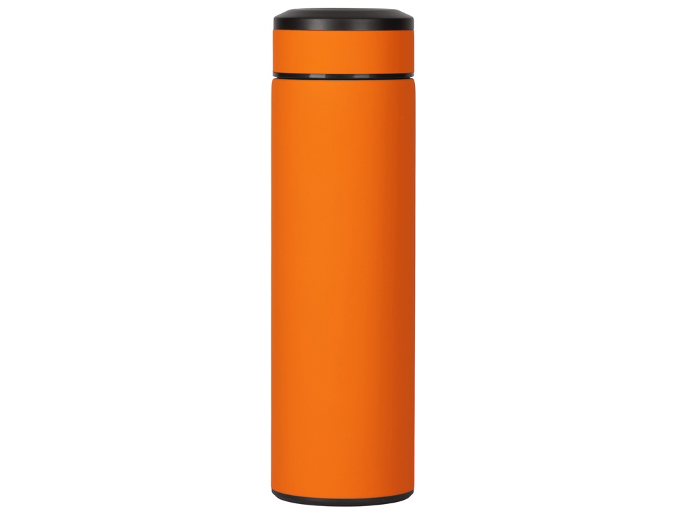 Вакуумный термос Vacuum Flask C1, soft touch, 420мл, оранжевый-2