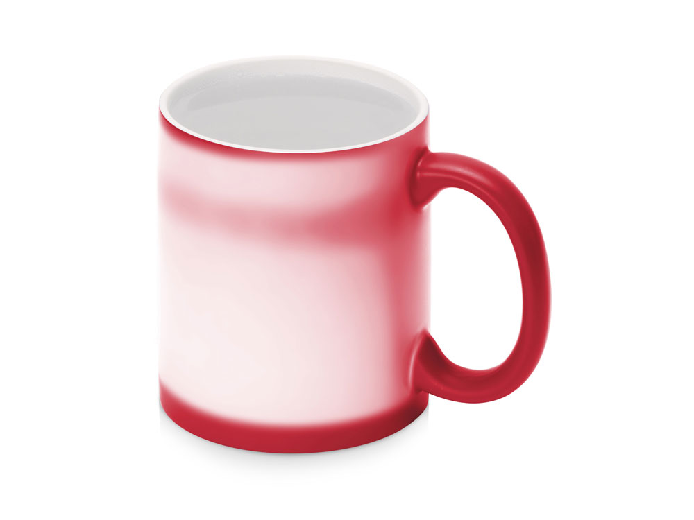Кружка-хамелеон Magic матовая, красный/белый-7