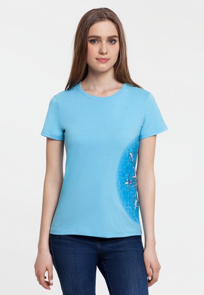 Футболка женская «Вместе и вовремя»-1