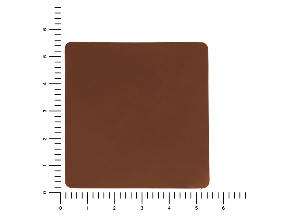 ПАТЧ КВАДРАТ soft-touch (коричневый ) 5,5 х 5,5 см-1
