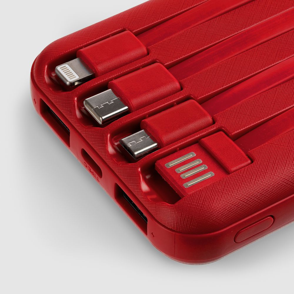 Аккумулятор Omni Qi 10000 мАч, ver.2, красный-2