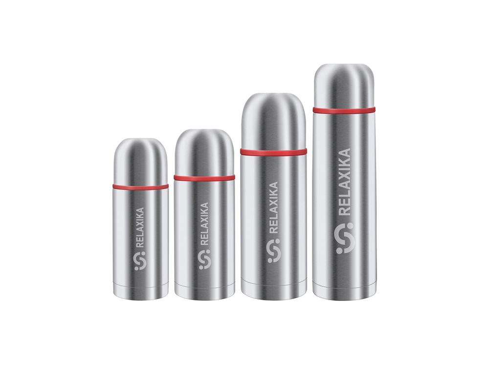 Термос Relaxika 102, 2 чашки, 1000 мл, стальной-10