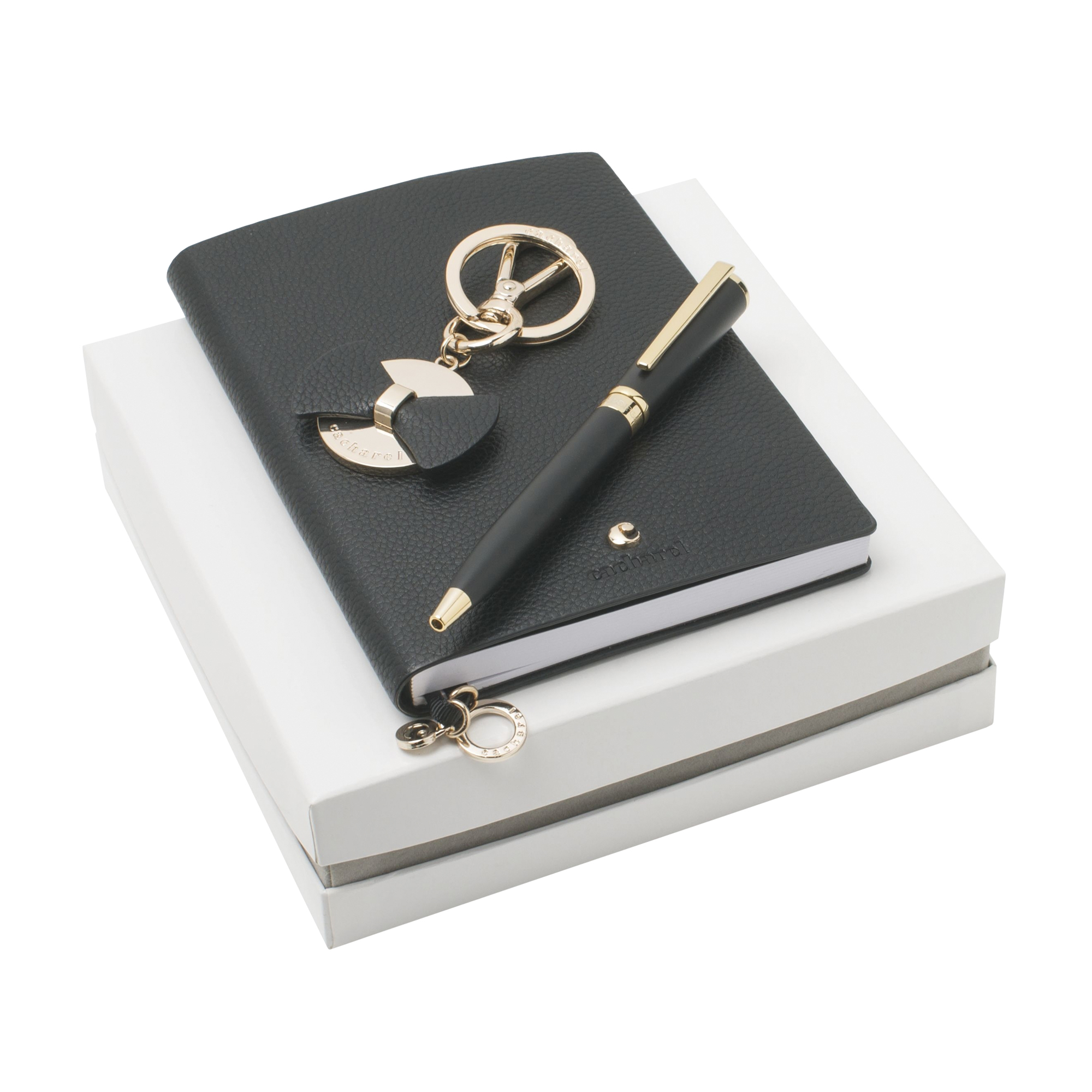 Набор (записная книжка А6, ручка шариковая, брелок)-0