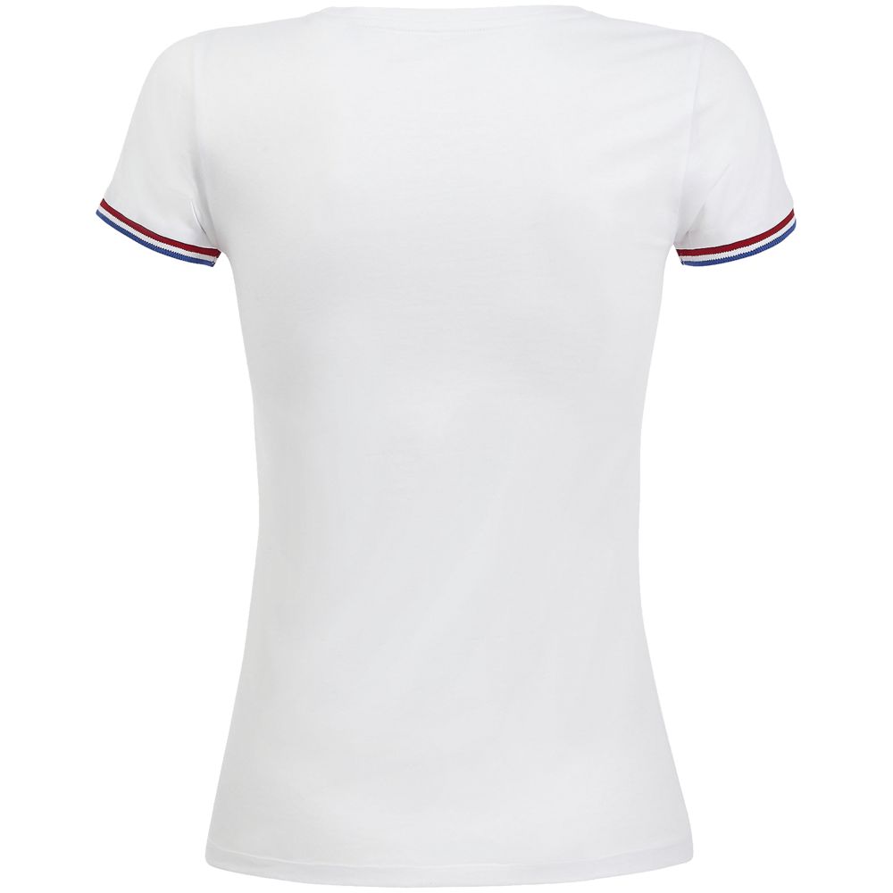 Футболка женская Rainbow Women, белая с ярко-синим-2