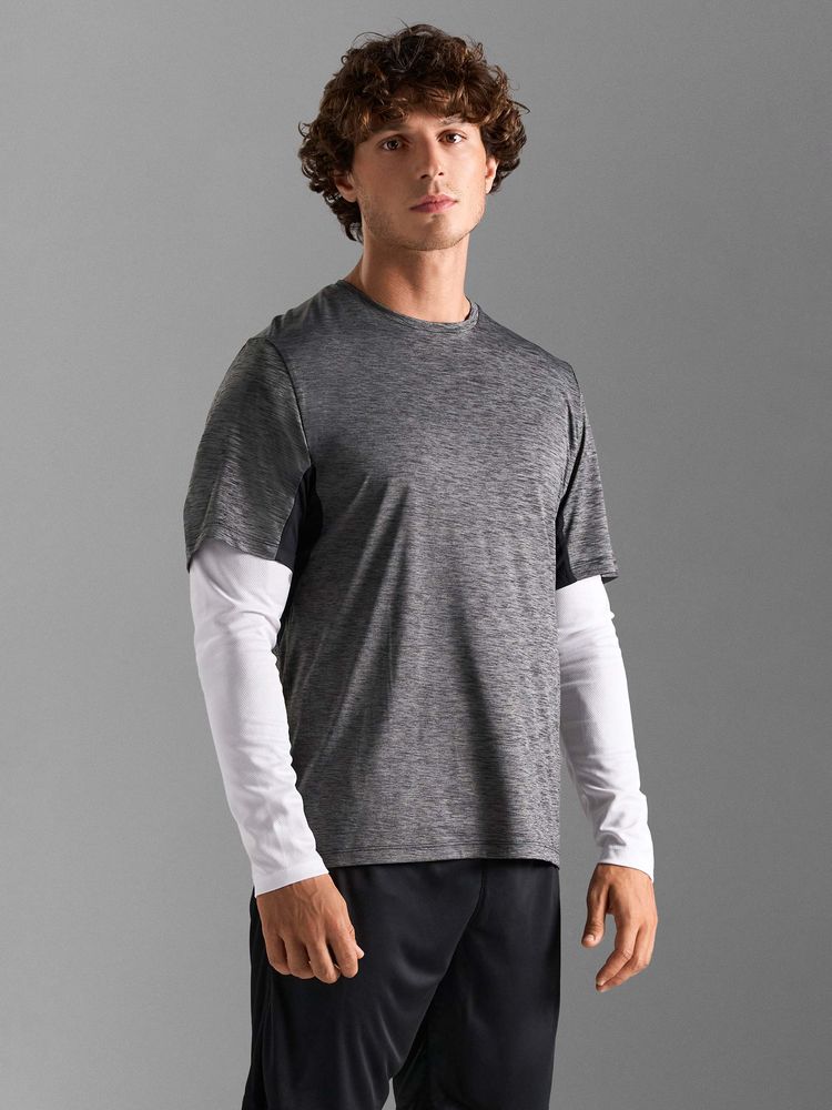 Футболка спортивная унисекс Storm, черная-2