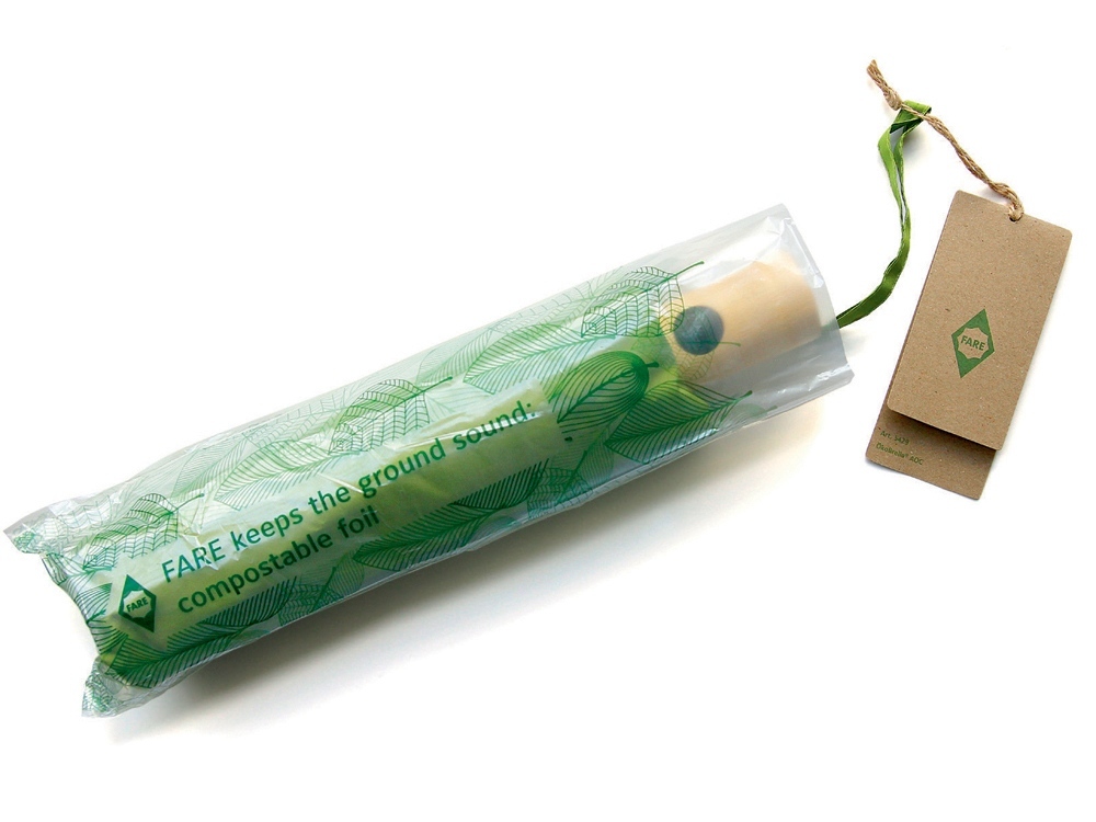 Зонт складной 5429 ÖkoBrella из бамбука, полуавтомат, лайм-13