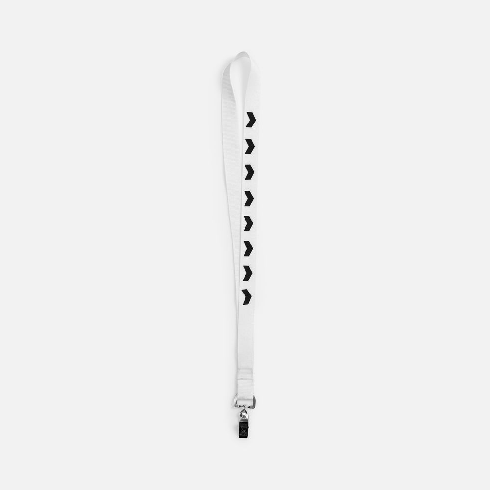 Лента для бейджа Neckband, белая-2