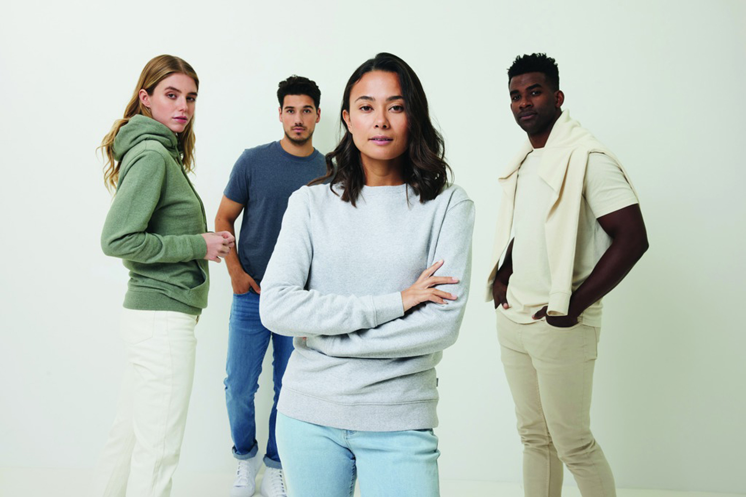 Свитшот Iqoniq Denali из переработанного неокрашенного хлопка, унисекс, 340 г/м²-59