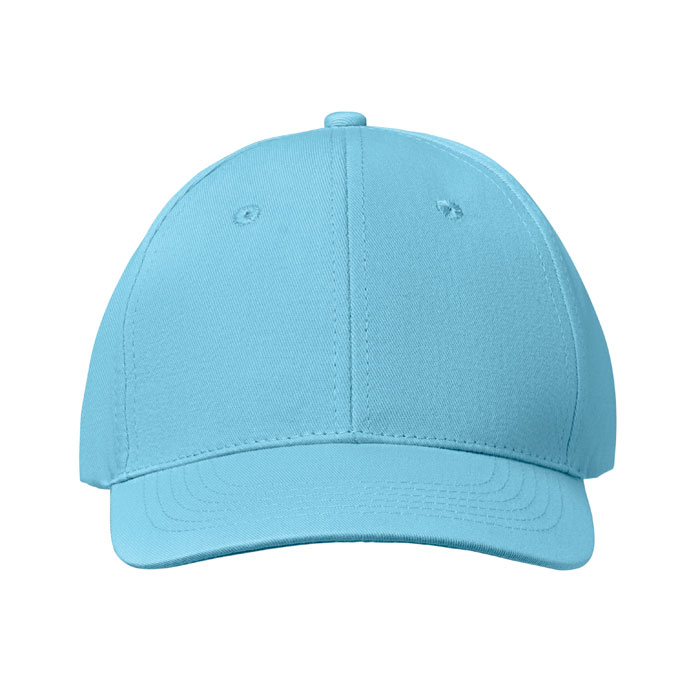 6 panels baseball cap, голубой-3