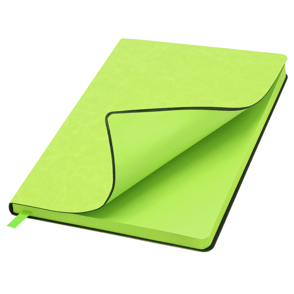 Блокнот A5 Beam в мягком переплёте, Зелёный-0