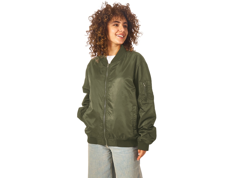 Куртка бомбер Antwerpen унисекс, хаки-4