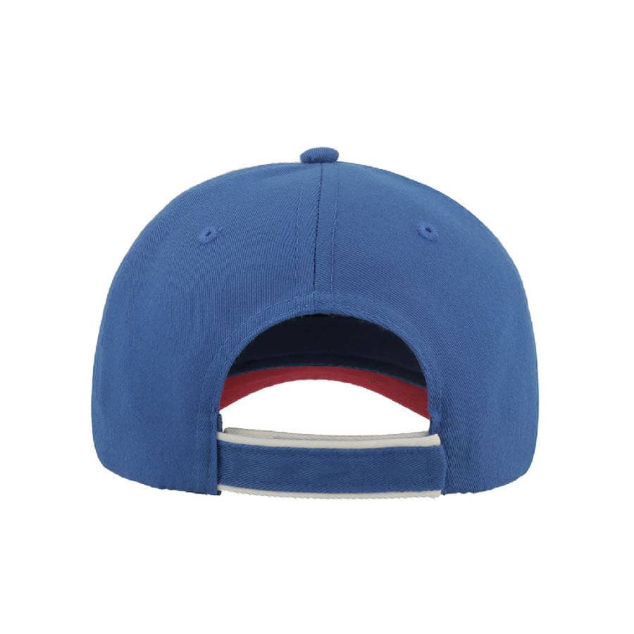Бейсболка ZOOM PIPING SANDWICH, 6 клиньев, застежка на липучке, синий-5