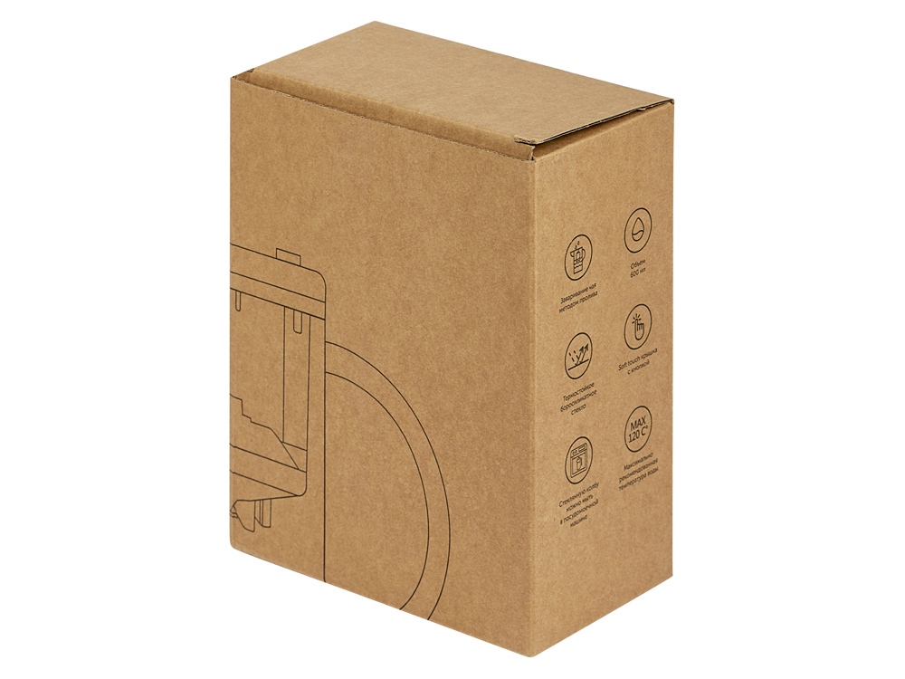 Стеклянный заварочный чайник Gunfu, 600 мл-7