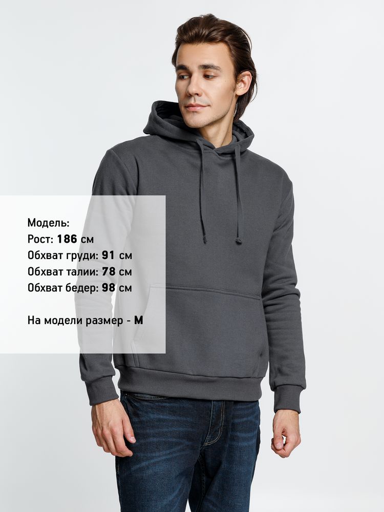 Худи Kirenga Heavy 2.0, темно-серое (графит)-5