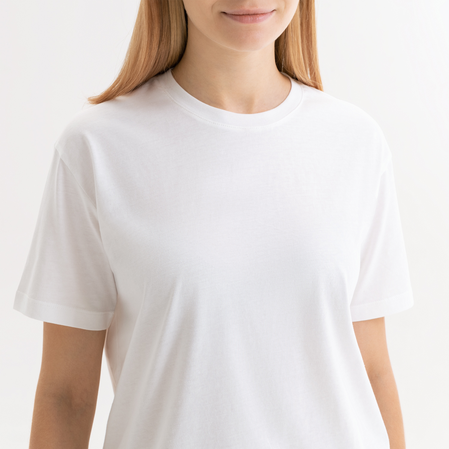 Футболка унисекс Крис (Kris), 150 гр., белая (теплого оттенка)-4