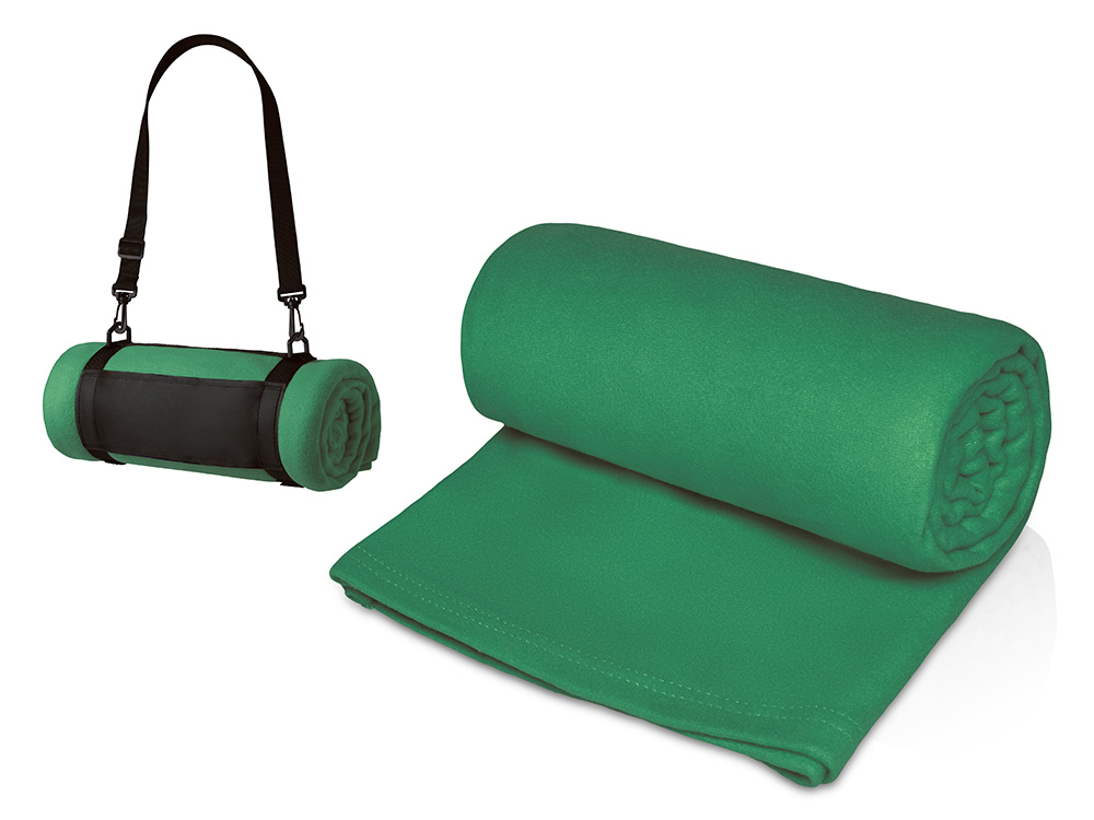 Плед Нежность с плечевым ремнем, зеленый-0