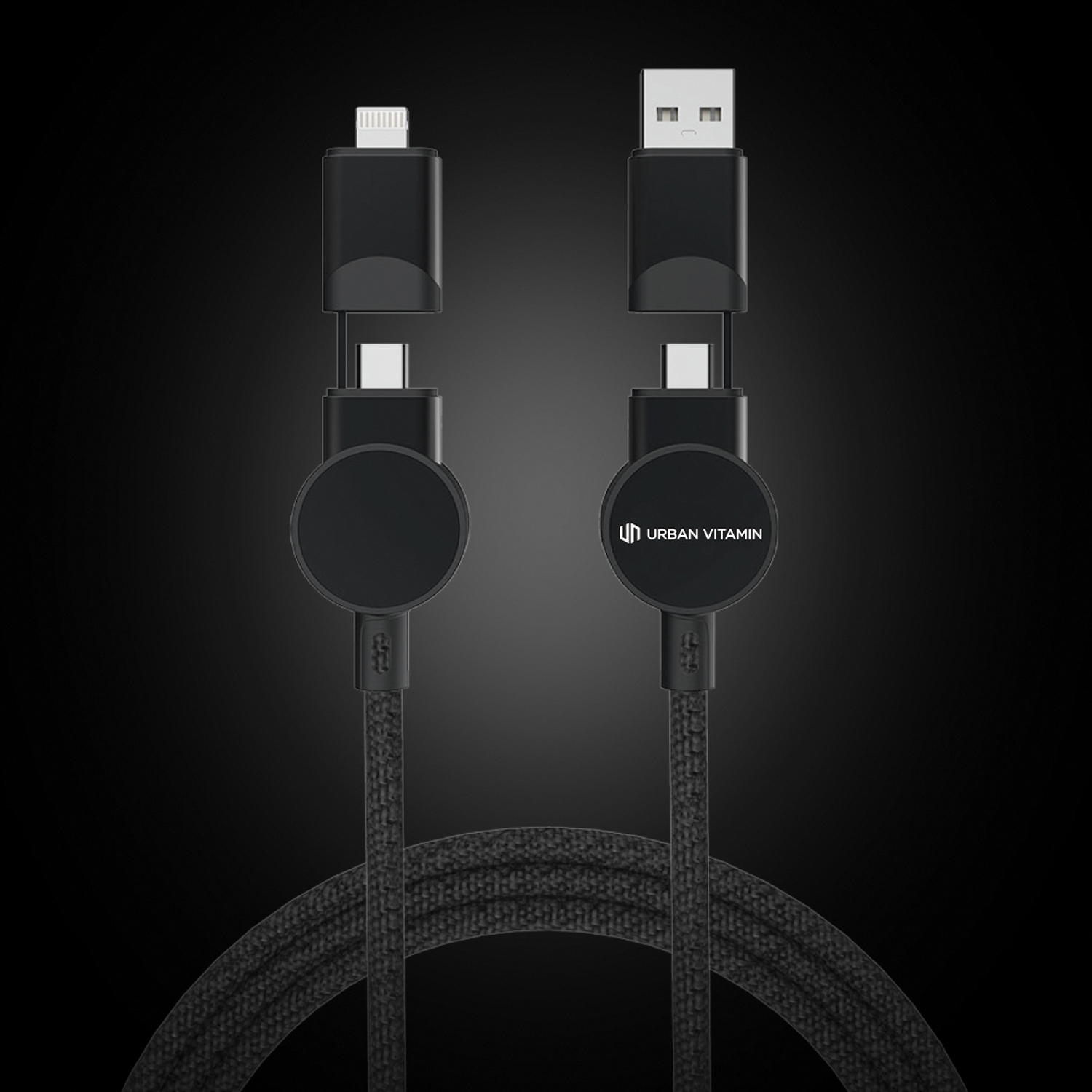 Кабель 6-в-1 Urban Vitamin Oakland из переработанного пластика RCS для быстрой зарядки 45 Вт-7